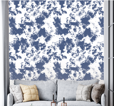 Carta da parati texture modello astratto blu - TenStickers