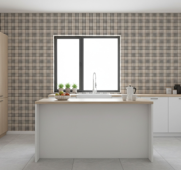 Carta da parati texture motivo a scacchi classico - TenStickers