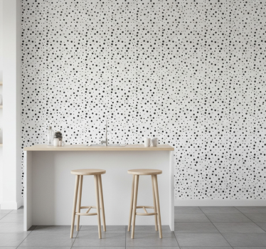Carta da parati texture pois neri - TenStickers