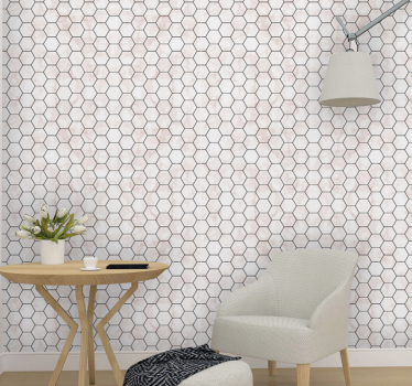 Carta da parati texture struttura a nido d'ape - TenStickers
