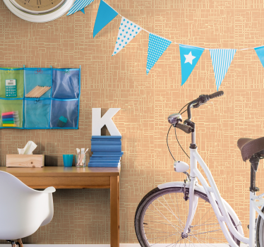 Carta da parati texture superficie con motivi geometrici - TenStickers