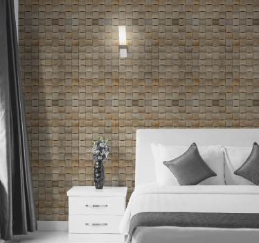 Carta da parati texture superficie della parete marrone - TenStickers
