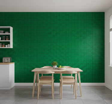 Carta da parati texture tartan verde classico - TenStickers