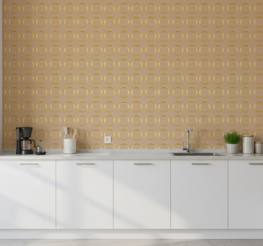 Carta da parati texture tema cerchi geometrici - TenStickers