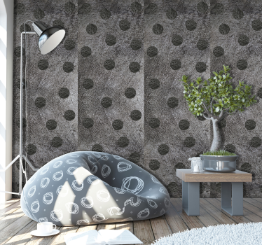 Carta da parati texture motivi circolari astratti - TenStickers