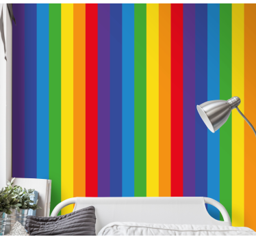 Carta da parati verticale colori dell'arcobaleno - TenStickers